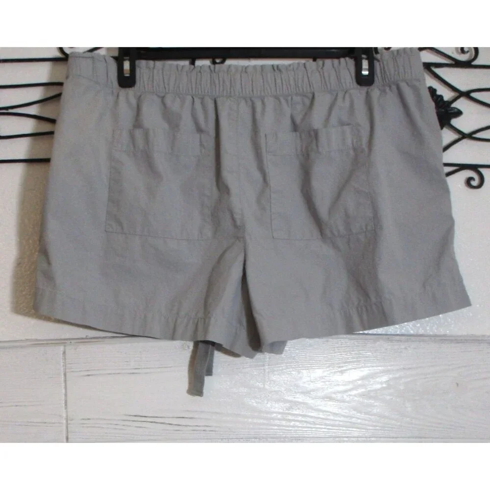 LOFT Shorts Women's Size XL Gray Pull On Pockets Elastic Waist